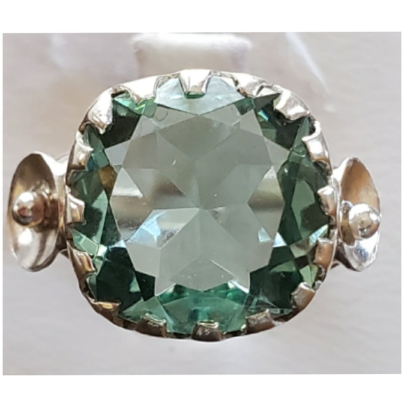 Jewelry - Genuine 5ct Aquamarine Solitaire Ring Size 8